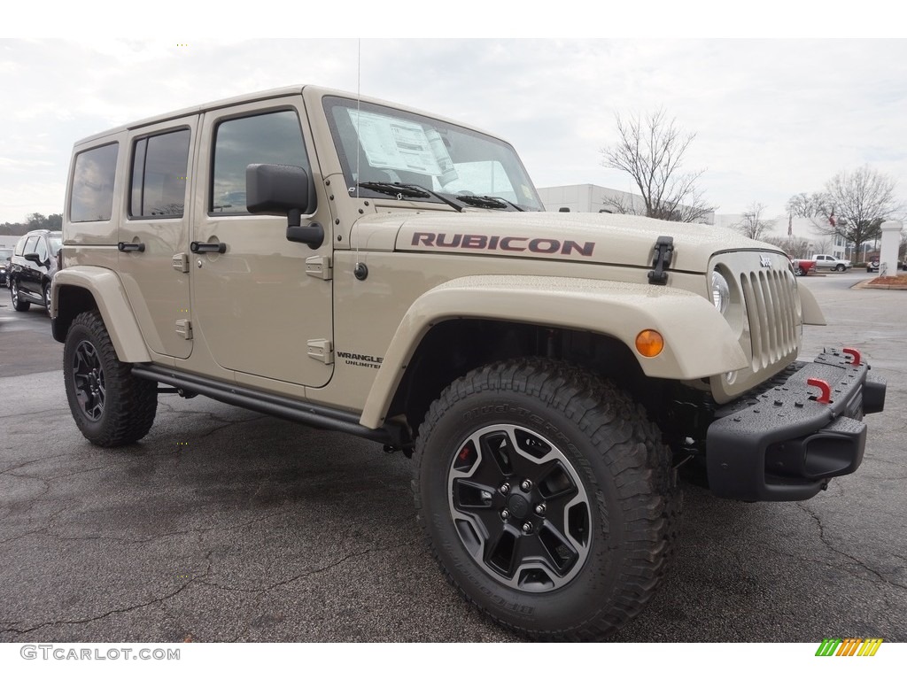 2017 Wrangler Unlimited Rubicon Hard Rock 4x4 - Gobi / Black photo #4