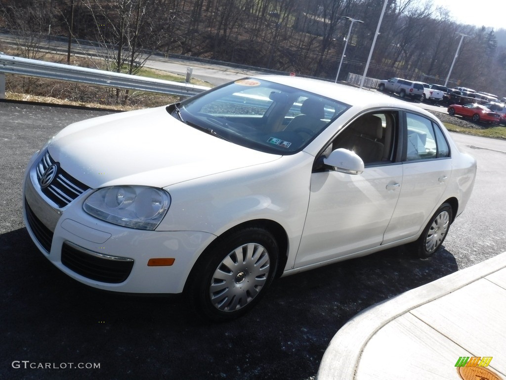 2008 Jetta S Sedan - Campanella White / Pure Beige photo #5