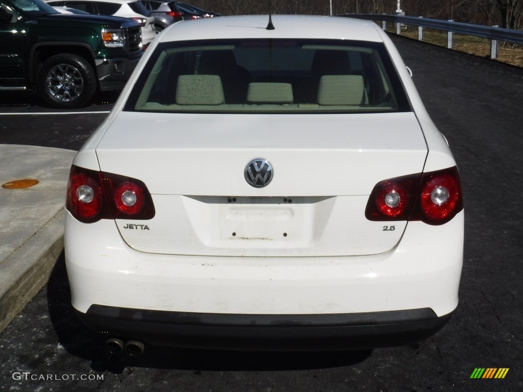 2008 Jetta S Sedan - Campanella White / Pure Beige photo #8