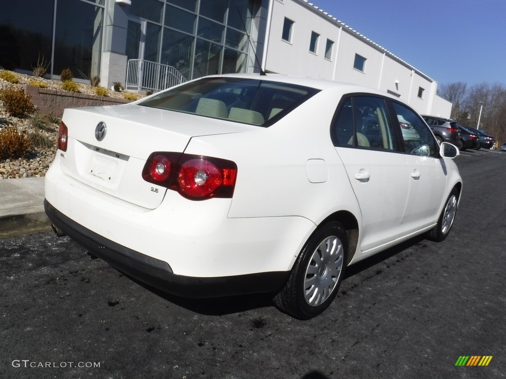 2008 Jetta S Sedan - Campanella White / Pure Beige photo #9
