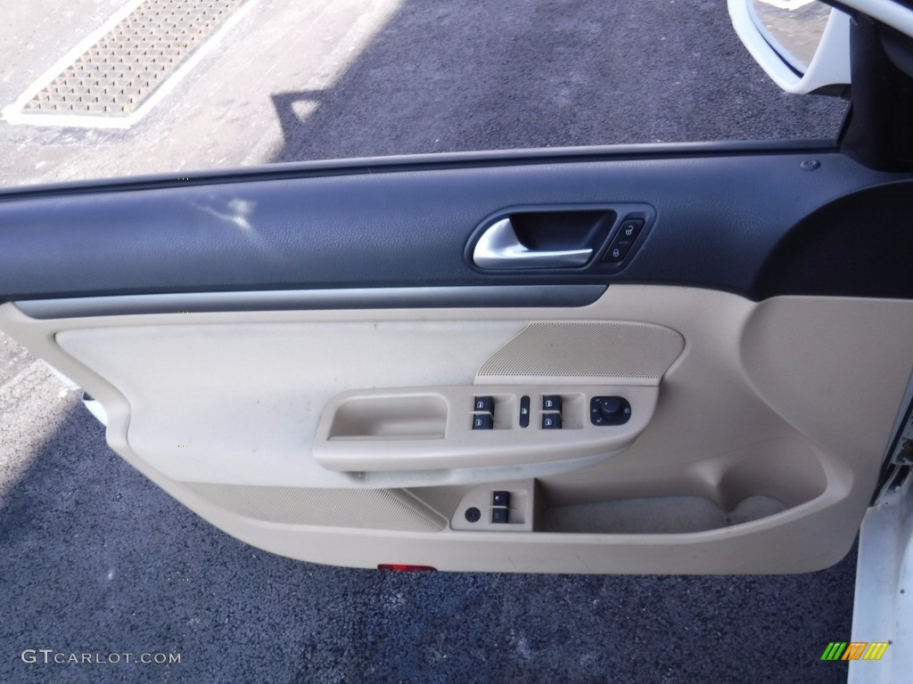 2008 Jetta S Sedan - Campanella White / Pure Beige photo #10