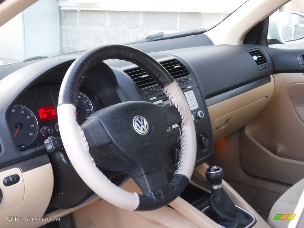 2008 Jetta S Sedan - Campanella White / Pure Beige photo #11