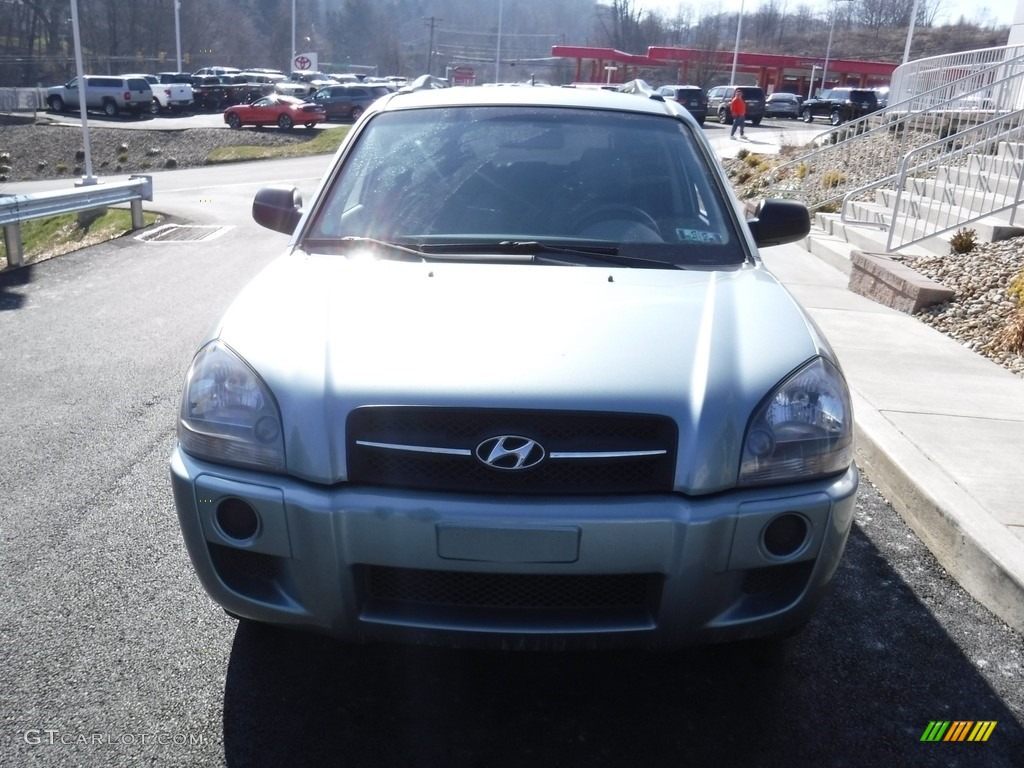 2007 Tucson GLS - Alpine Frost Blue Metallic / Gray photo #4