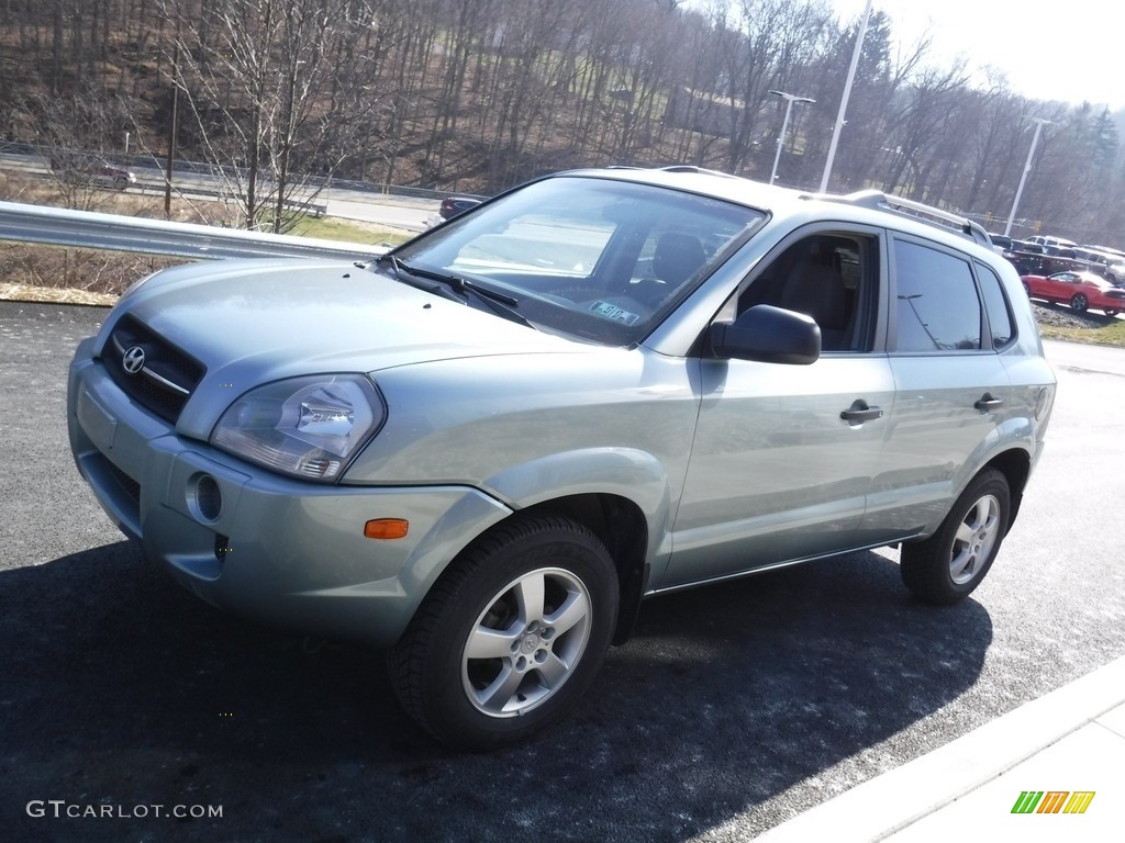 2007 Tucson GLS - Alpine Frost Blue Metallic / Gray photo #5