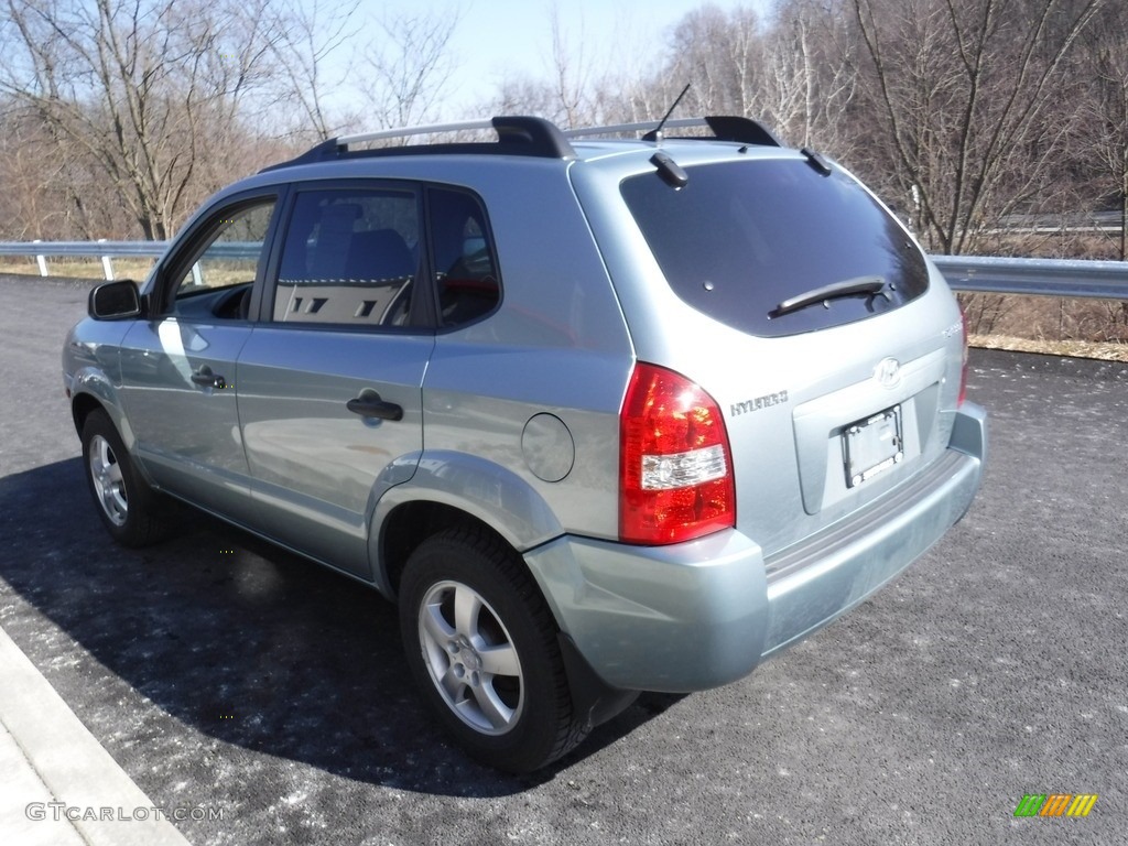 2007 Tucson GLS - Alpine Frost Blue Metallic / Gray photo #7