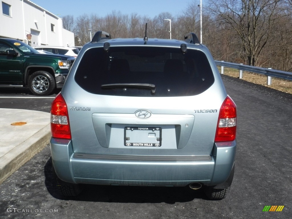 2007 Tucson GLS - Alpine Frost Blue Metallic / Gray photo #8