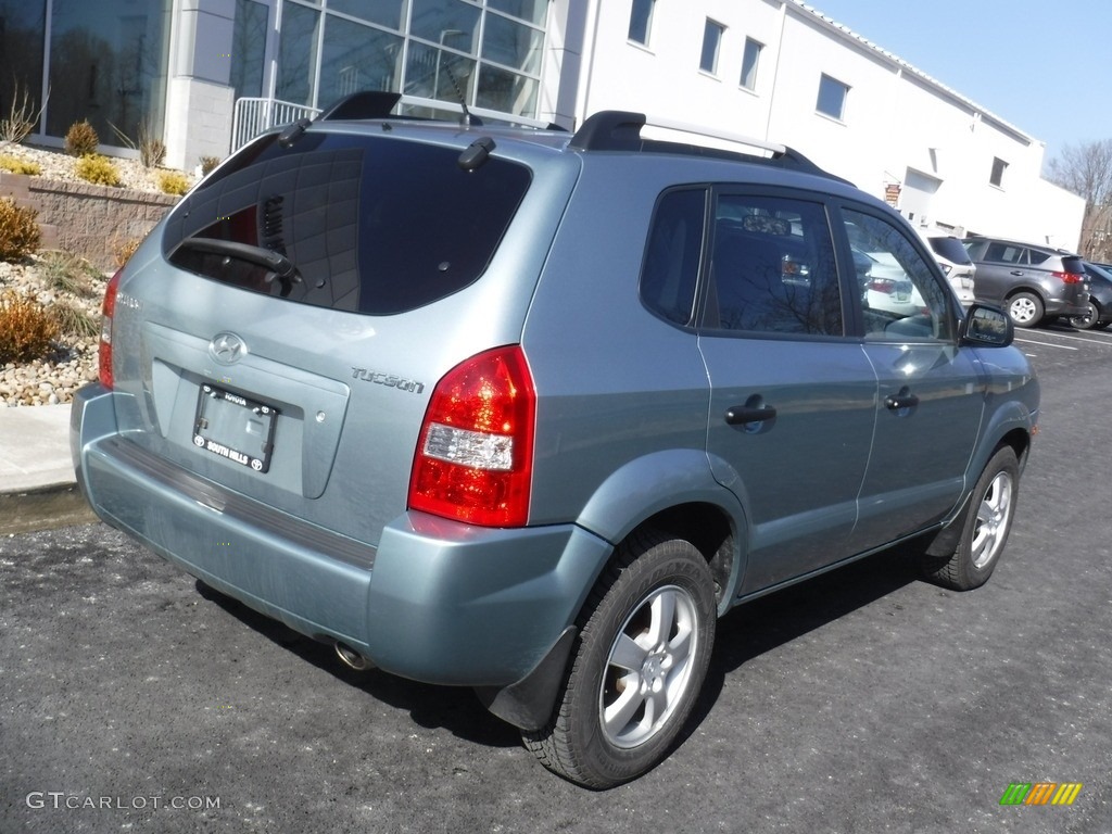 2007 Tucson GLS - Alpine Frost Blue Metallic / Gray photo #9