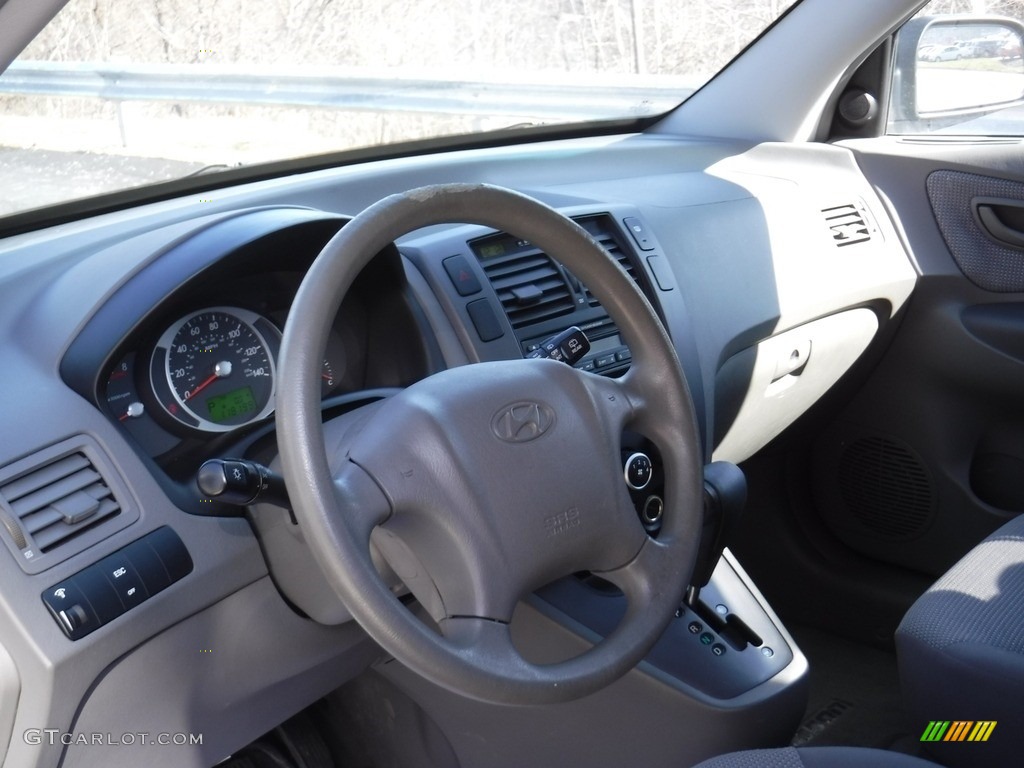 2007 Tucson GLS - Alpine Frost Blue Metallic / Gray photo #10