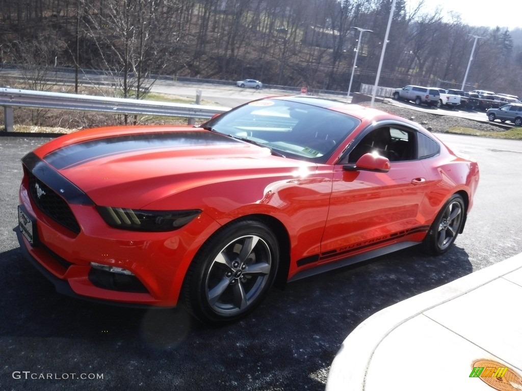 2016 Mustang EcoBoost Coupe - Competition Orange / Ebony photo #5