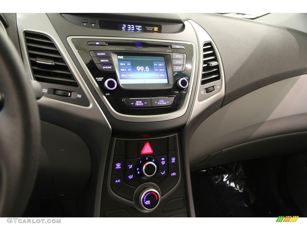 2015 Elantra Limited Sedan - Black Diamond / Gray photo #8