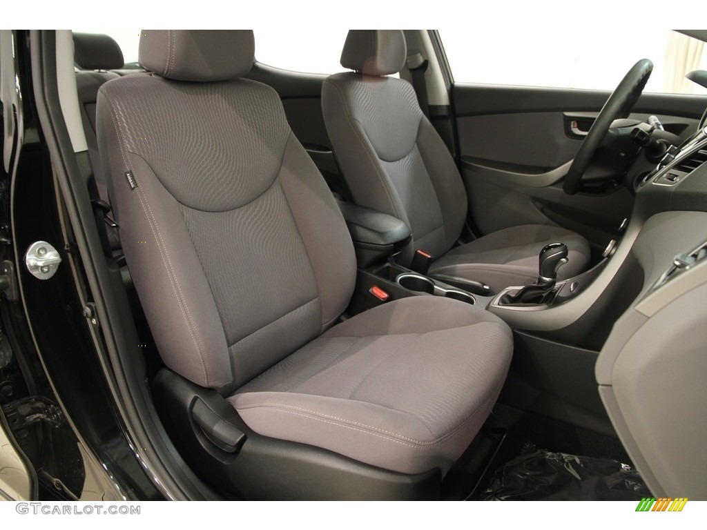 2015 Elantra Limited Sedan - Black Diamond / Gray photo #11