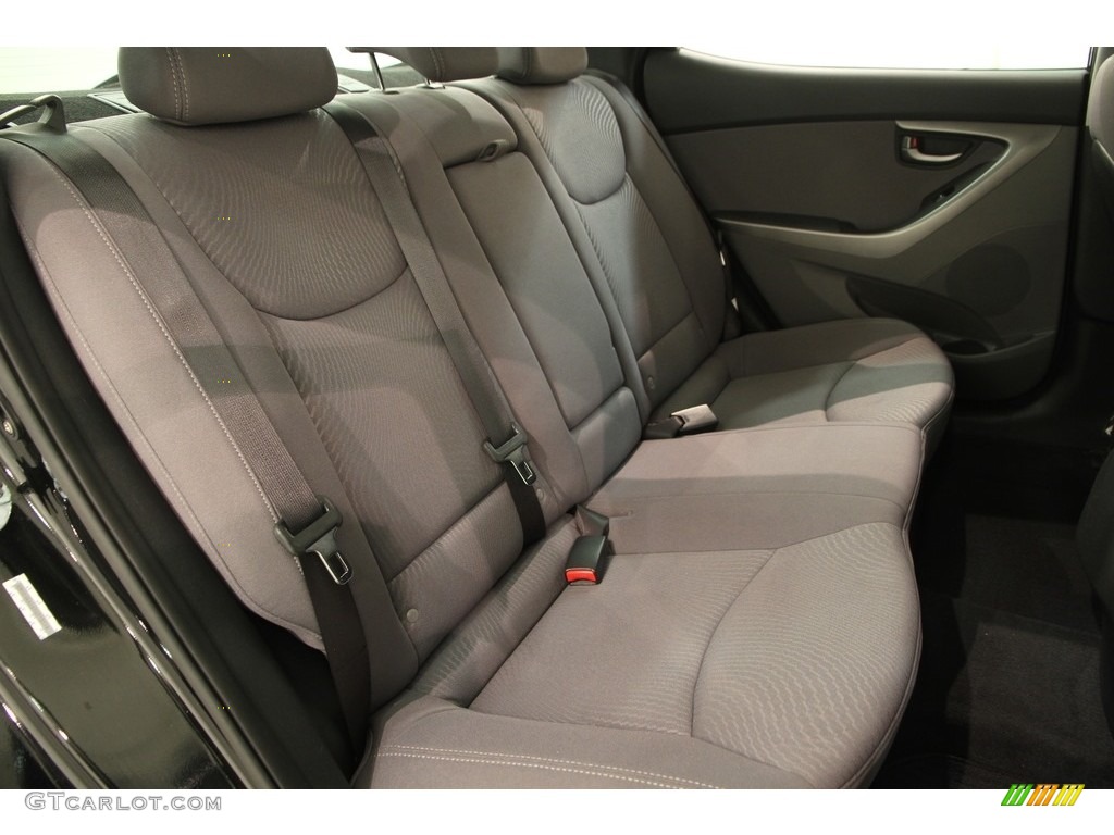 2015 Elantra Limited Sedan - Black Diamond / Gray photo #12