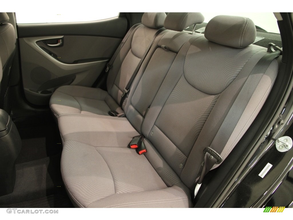 2015 Elantra Limited Sedan - Black Diamond / Gray photo #13