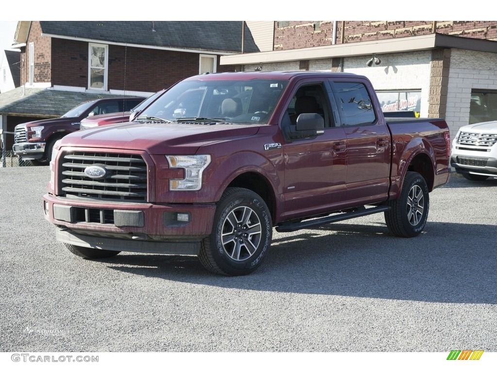 2017 F150 XLT SuperCrew 4x4 - Ruby Red / Black photo #1