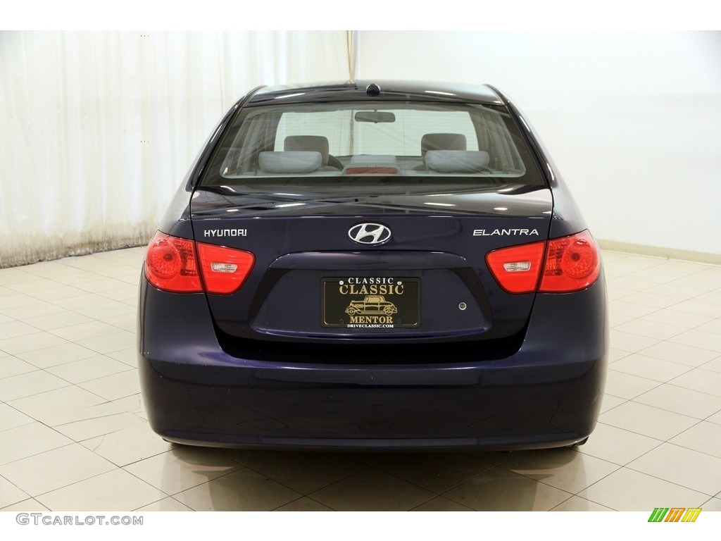 2007 Elantra GLS Sedan - Regatta Blue / Gray photo #17