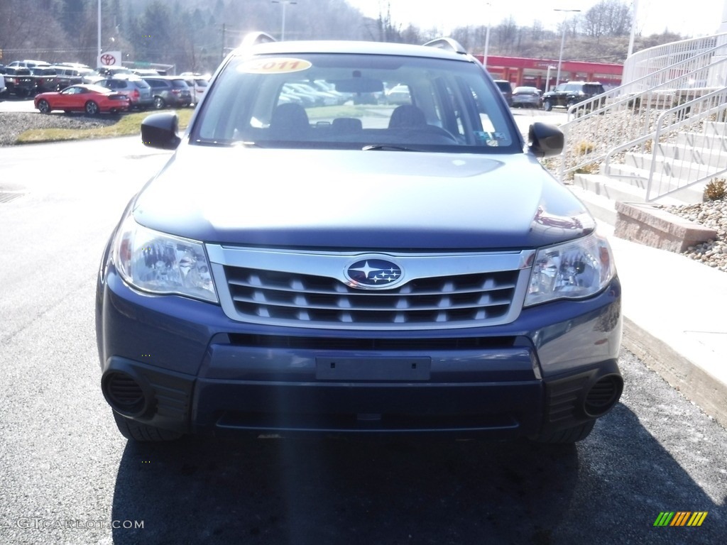2011 Forester 2.5 X - Marine Blue Metallic / Black photo #4