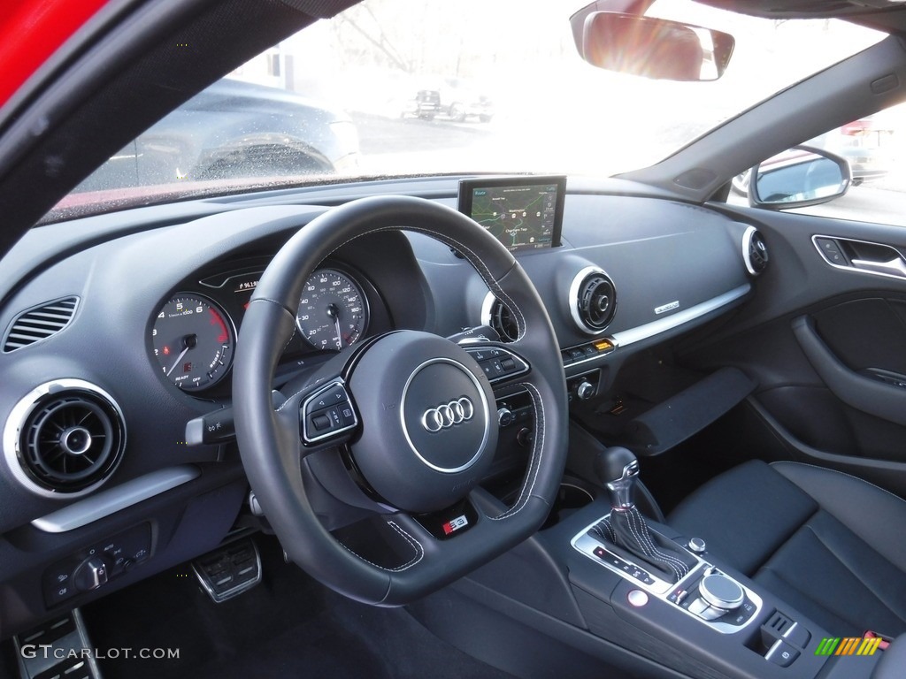 Black Interior 2016 Audi S3 2.0T Premium Plus quattro Photo #118530193