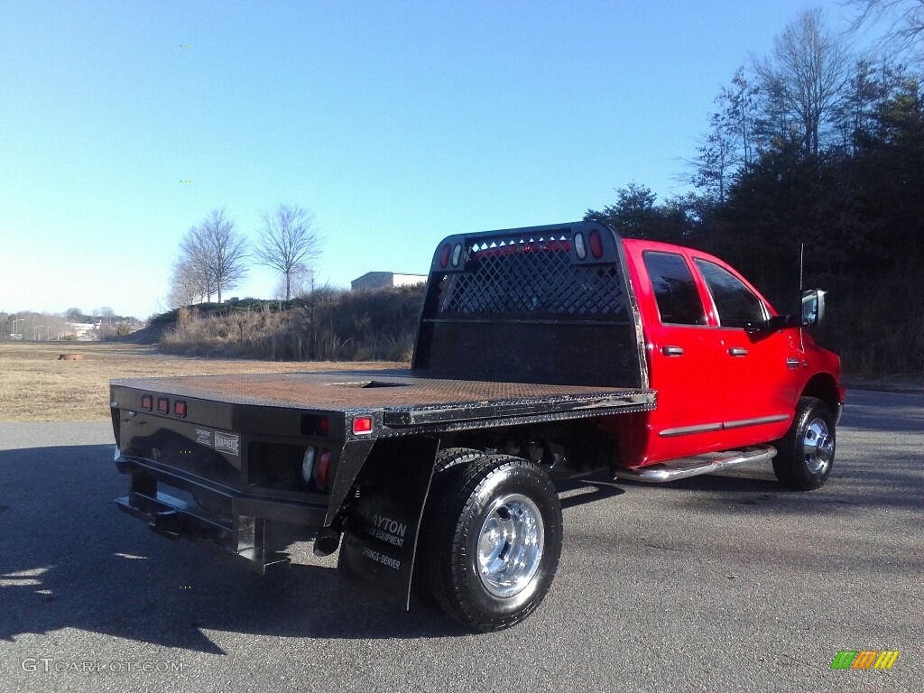 2007 Ram 3500 Big Horn Quad Cab 4x4 Dually - Flame Red / Medium Slate Gray photo #6