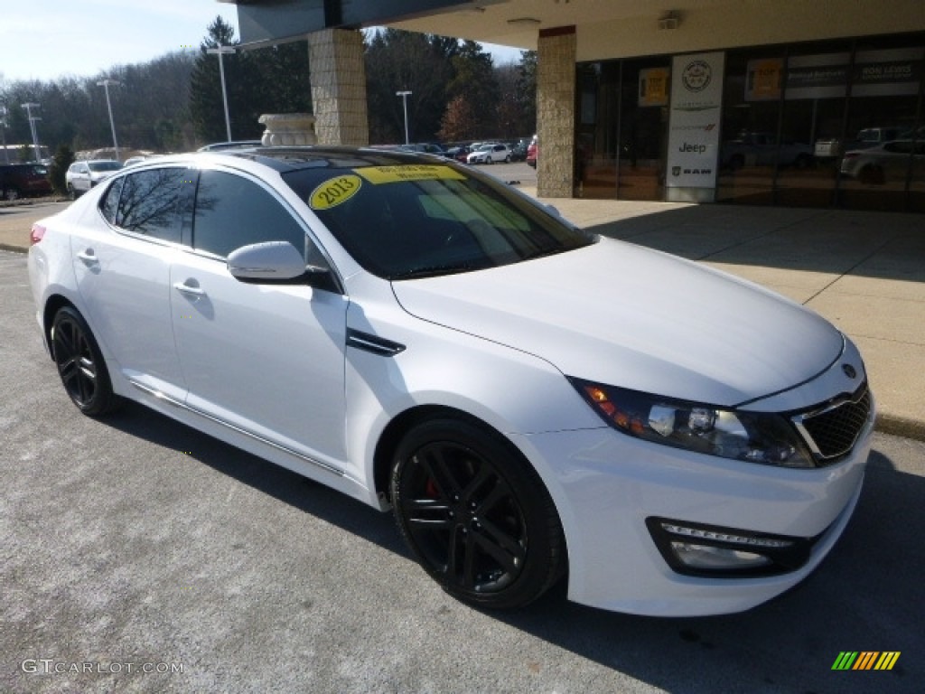 2013 Optima SX - Snow White Pearl / Black photo #7