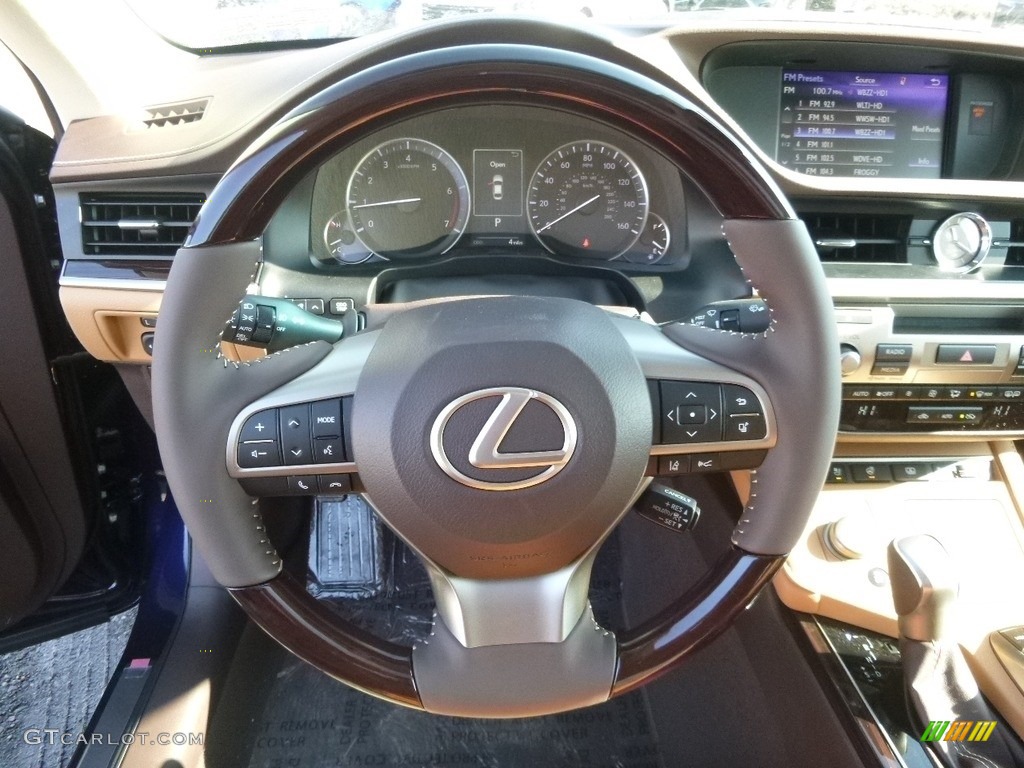 2017 Lexus ES 350 Flaxen Steering Wheel Photo #118532704