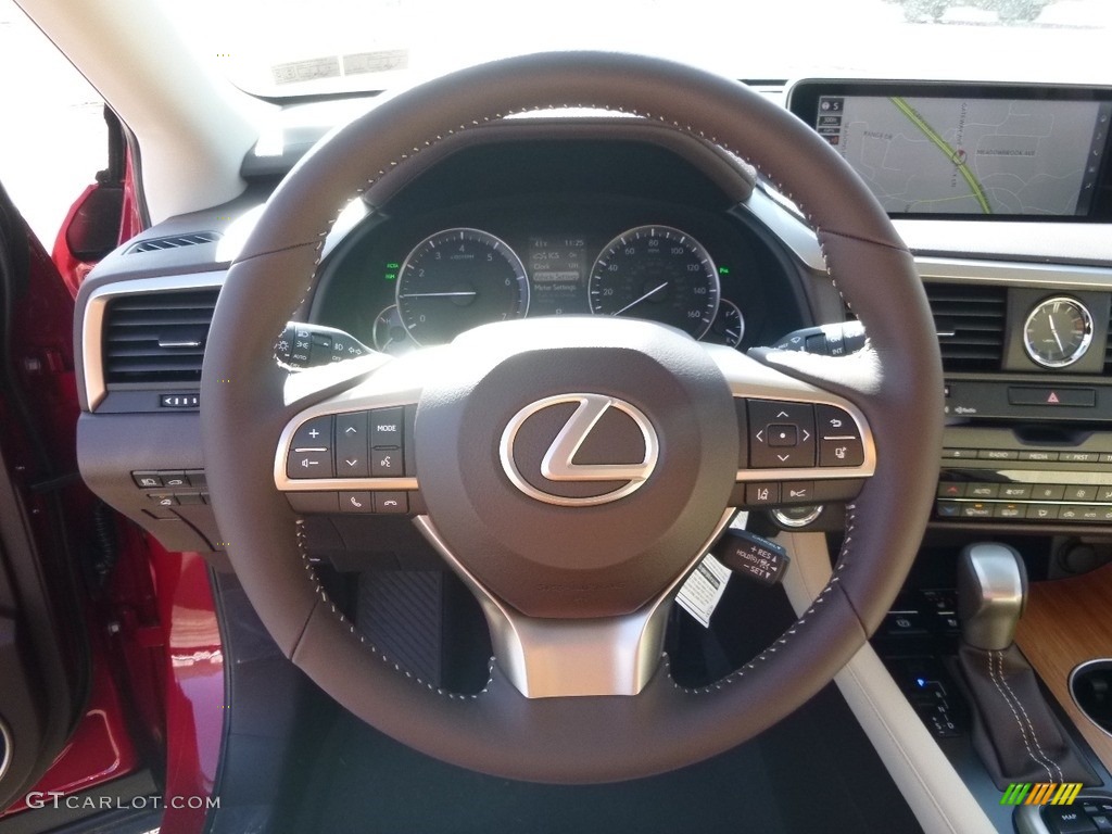 2017 Lexus RX 350 AWD Parchment Steering Wheel Photo #118534096
