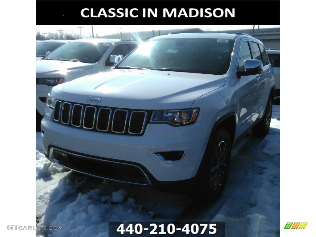 2017 Grand Cherokee Limited 4x4 - Bright White / Black/Light Frost Beige photo #1