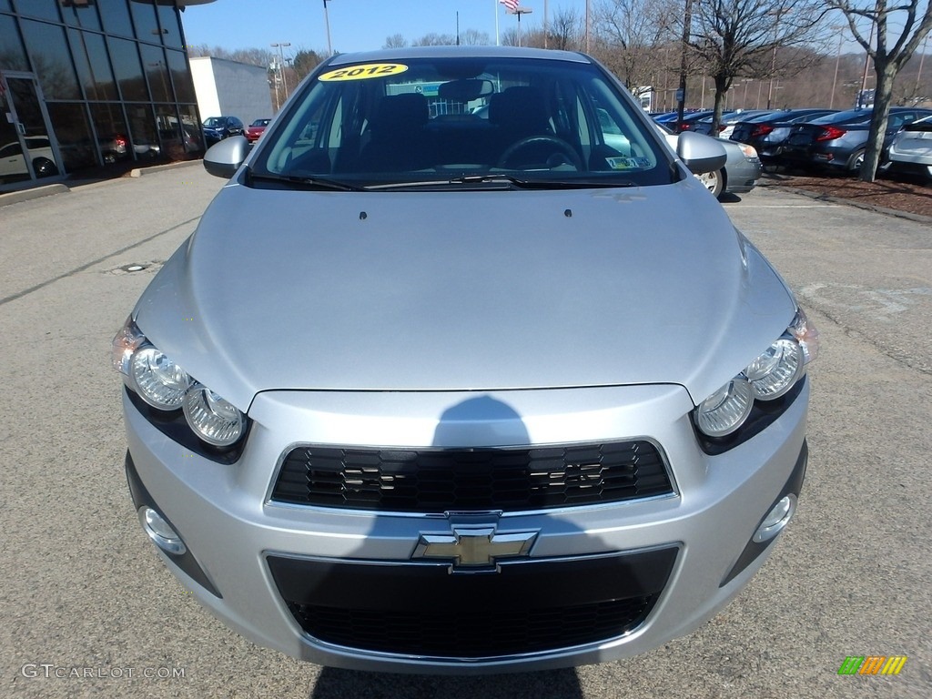 2012 Sonic LT Sedan - Silver Ice Metallic / Jet Black/Dark Titanium photo #8