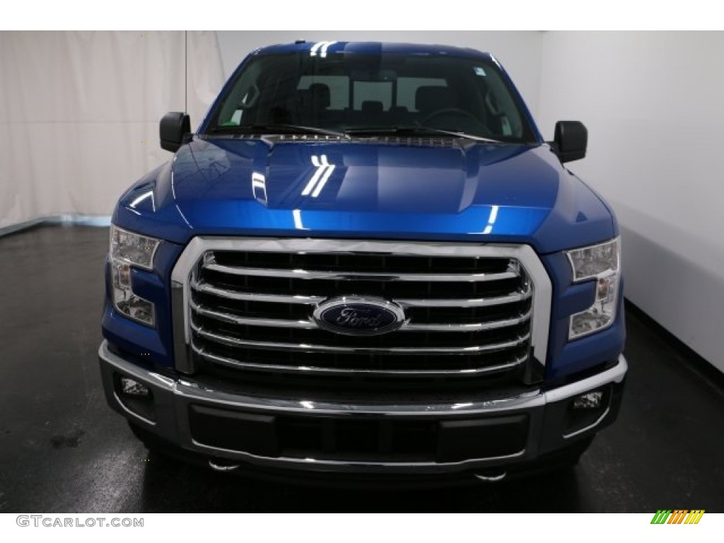 2017 F150 XLT SuperCrew 4x4 - Lightning Blue / Earth Gray photo #5