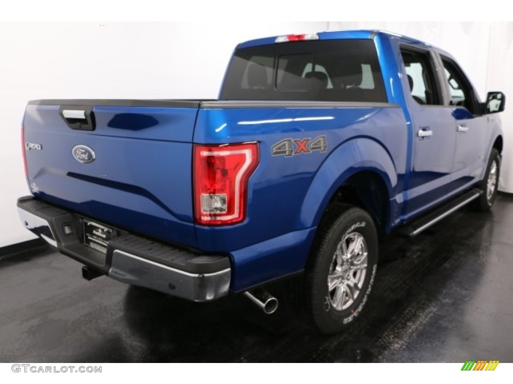 2017 F150 XLT SuperCrew 4x4 - Lightning Blue / Earth Gray photo #7