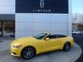 Triple Yellow Tricoat 2016 Ford Mustang EcoBoost Premium Convertible Exterior