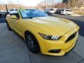 2016 Triple Yellow Tricoat Ford Mustang EcoBoost Premium Convertible  photo #7