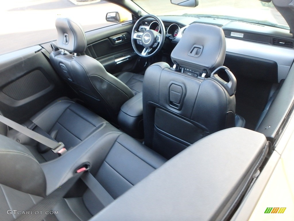 2016 Mustang EcoBoost Premium Convertible - Triple Yellow Tricoat / Ebony photo #14