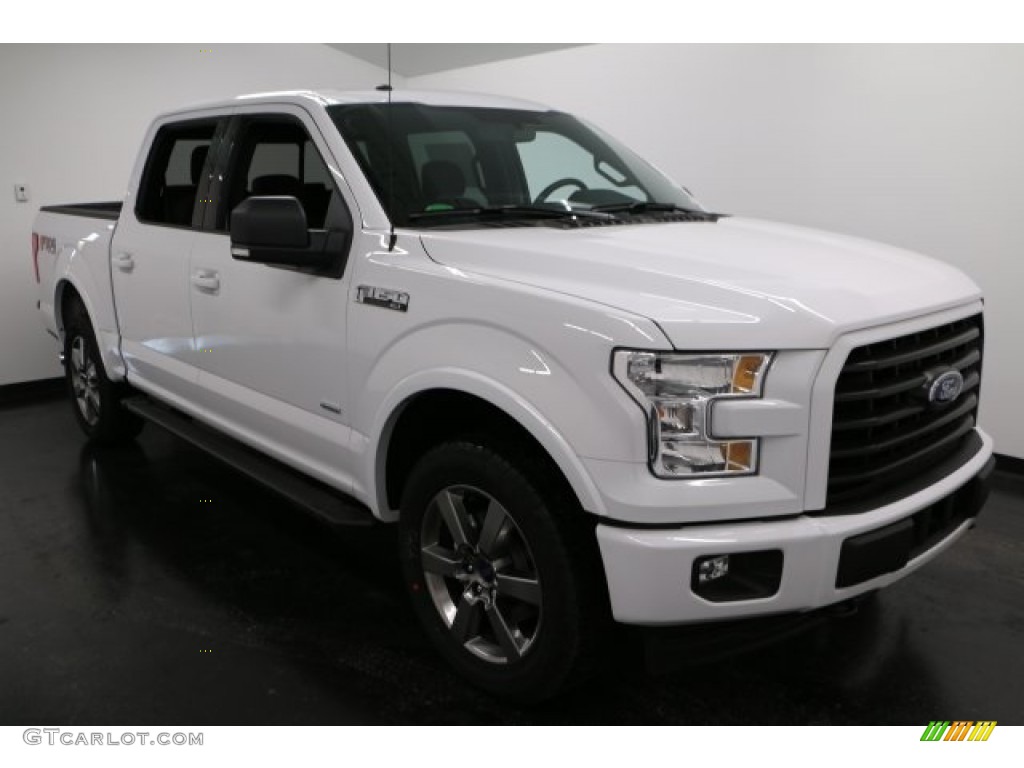 2017 F150 XLT SuperCrew 4x4 - Oxford White / Black photo #7