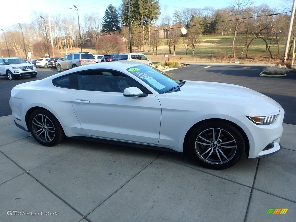 2016 Mustang EcoBoost Premium Coupe - Oxford White / Dark Saddle photo #6
