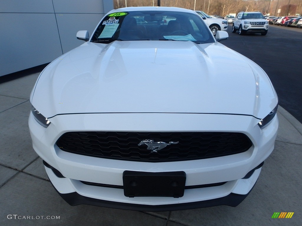 2016 Mustang EcoBoost Premium Coupe - Oxford White / Dark Saddle photo #8