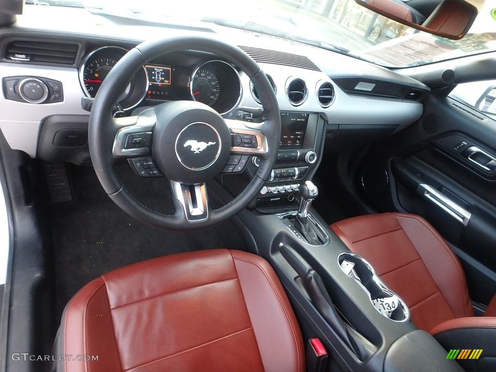 2016 Mustang EcoBoost Premium Coupe - Oxford White / Dark Saddle photo #17