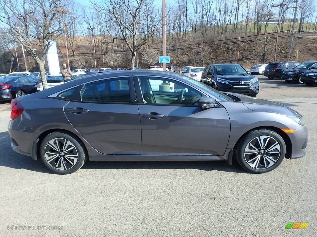 2017 Civic EX-T Sedan - Modern Steel Metallic / Gray photo #4