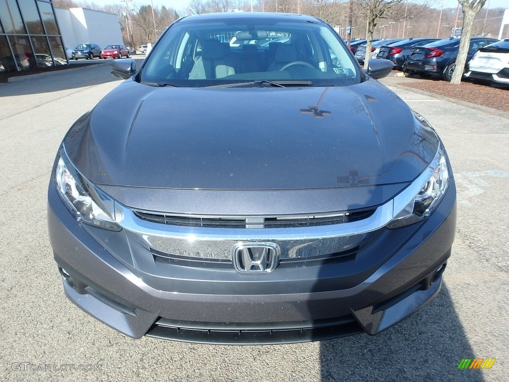 2017 Civic EX-T Sedan - Modern Steel Metallic / Gray photo #6
