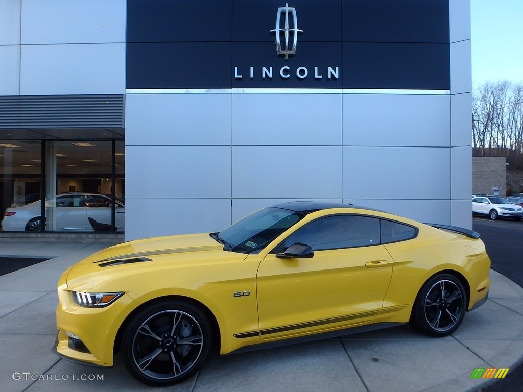 Triple Yellow Tricoat 2016 Ford Mustang GT/CS California Special Coupe Exterior Photo #118537300