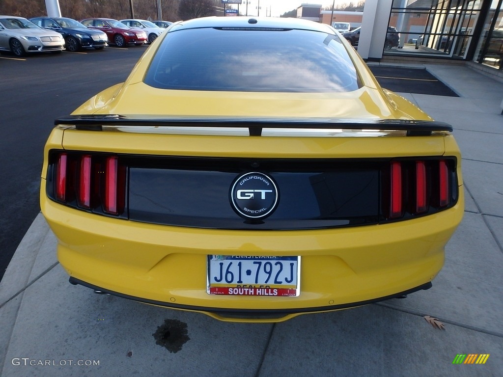 2016 Mustang GT/CS California Special Coupe - Triple Yellow Tricoat / California Special Ebony Black/Miko Suede photo #4