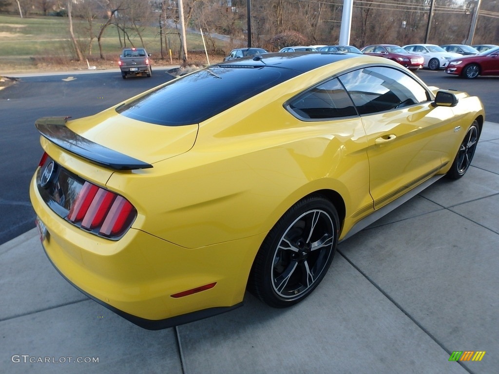 2016 Mustang GT/CS California Special Coupe - Triple Yellow Tricoat / California Special Ebony Black/Miko Suede photo #5