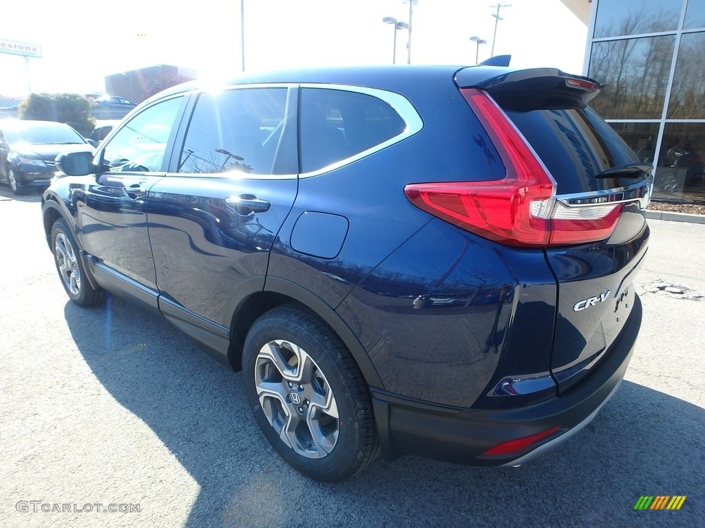 2017 CR-V EX-L AWD - Obsidian Blue Pearl / Gray photo #2