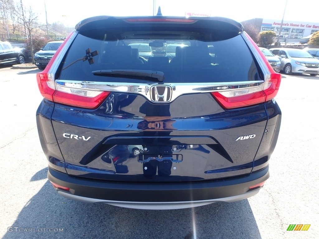 2017 CR-V EX-L AWD - Obsidian Blue Pearl / Gray photo #3