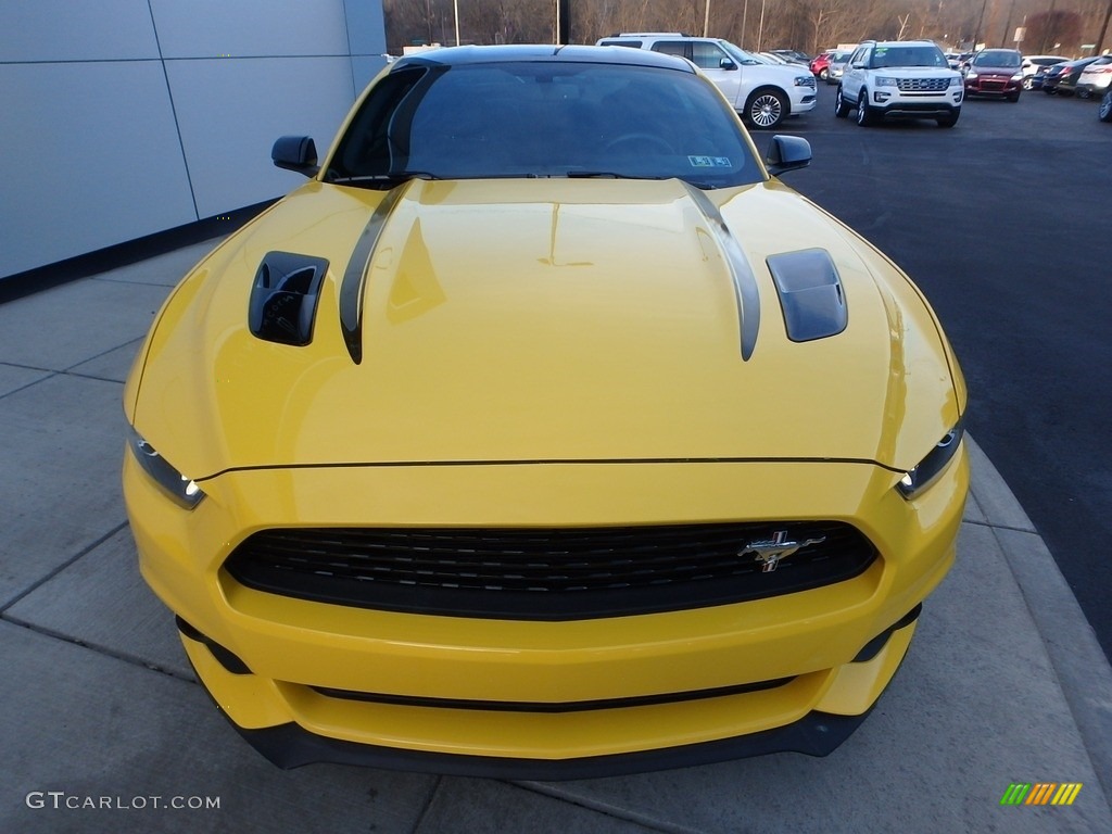 2016 Mustang GT/CS California Special Coupe - Triple Yellow Tricoat / California Special Ebony Black/Miko Suede photo #8