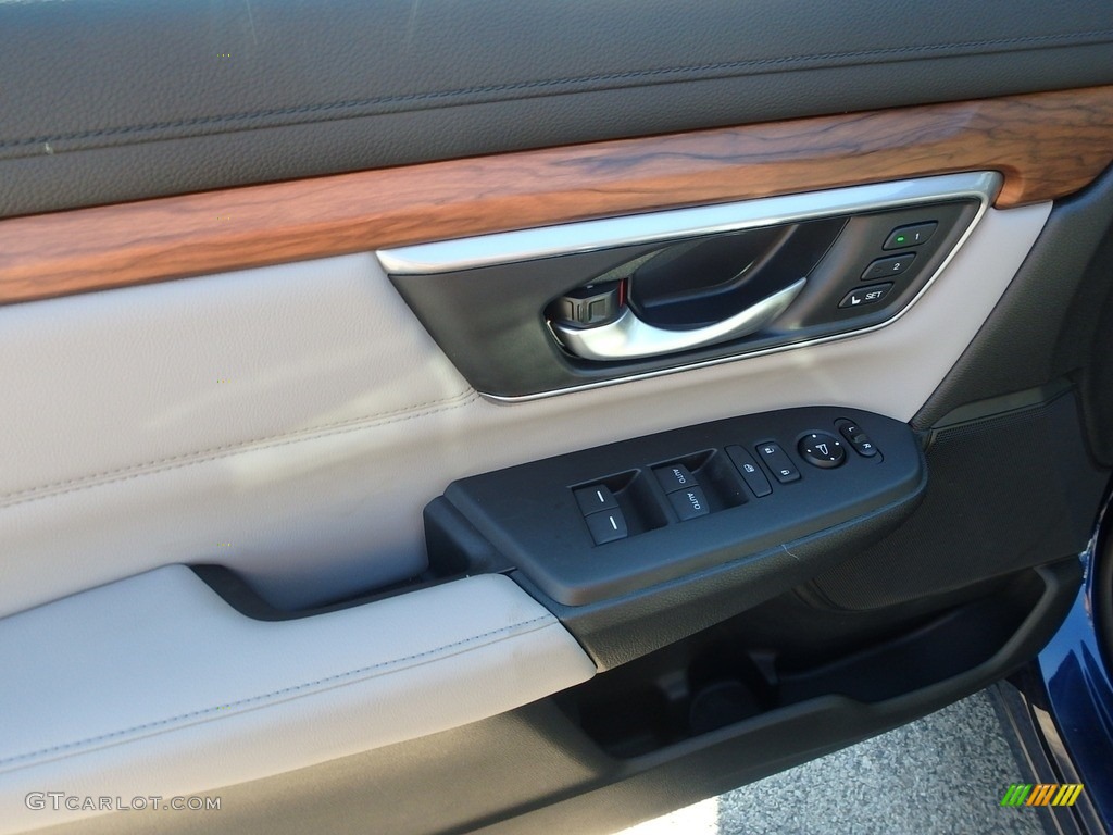 2017 CR-V EX-L AWD - Obsidian Blue Pearl / Gray photo #11