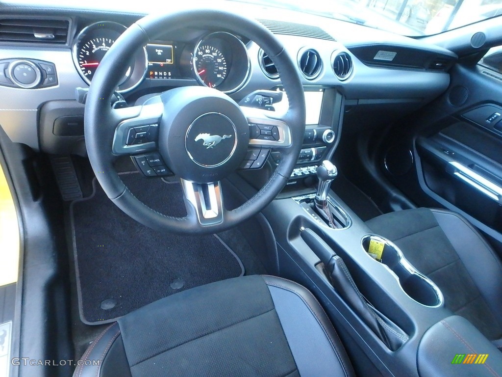California Special Ebony Black/Miko Suede Interior 2016 Ford Mustang GT/CS California Special Coupe Photo #118537399