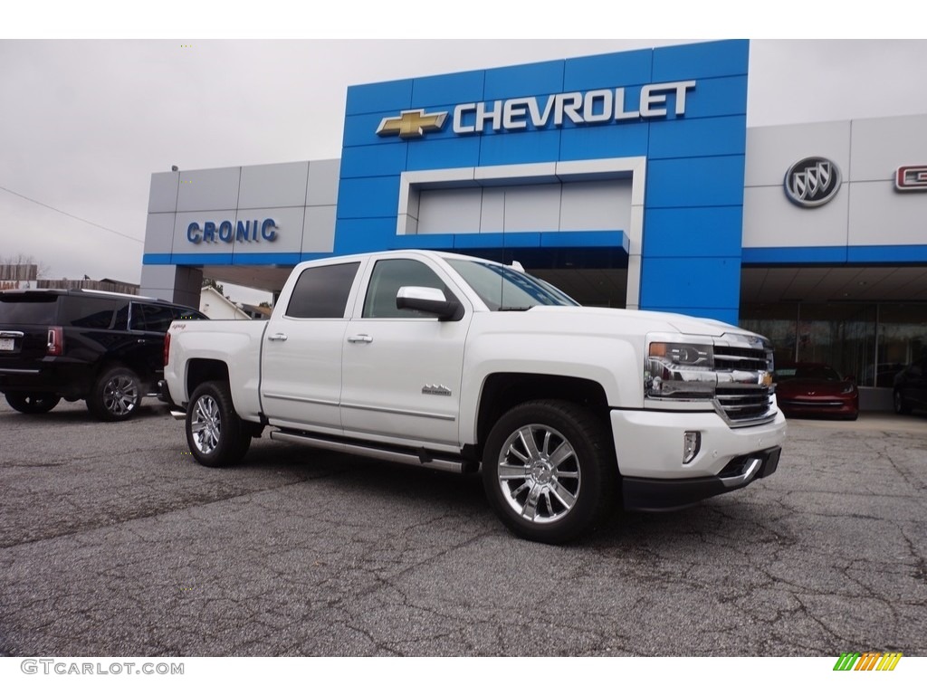 2017 Silverado 1500 High Country Crew Cab 4x4 - Iridescent Pearl Tricoat / High Country Saddle photo #1