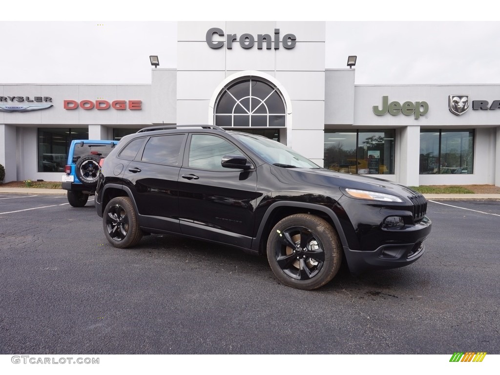 2017 Cherokee Limited - Diamond Black Crystal Pearl / Black photo #1