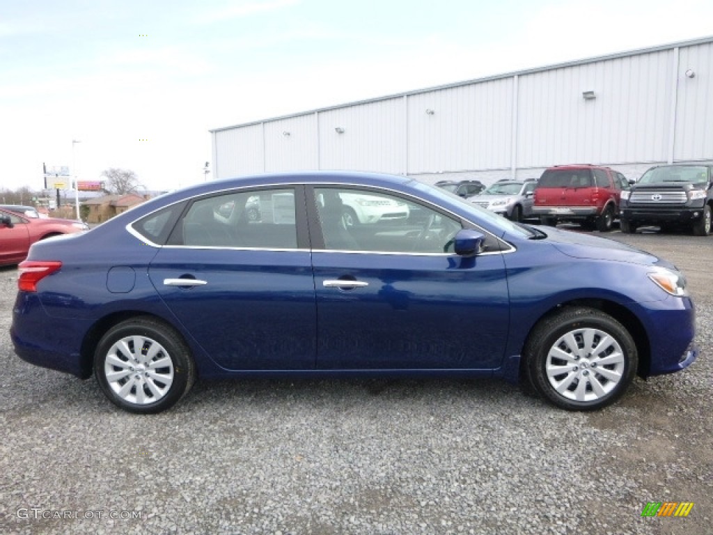 Deep Blue Pearl 2017 Nissan Sentra S Exterior Photo #118540212