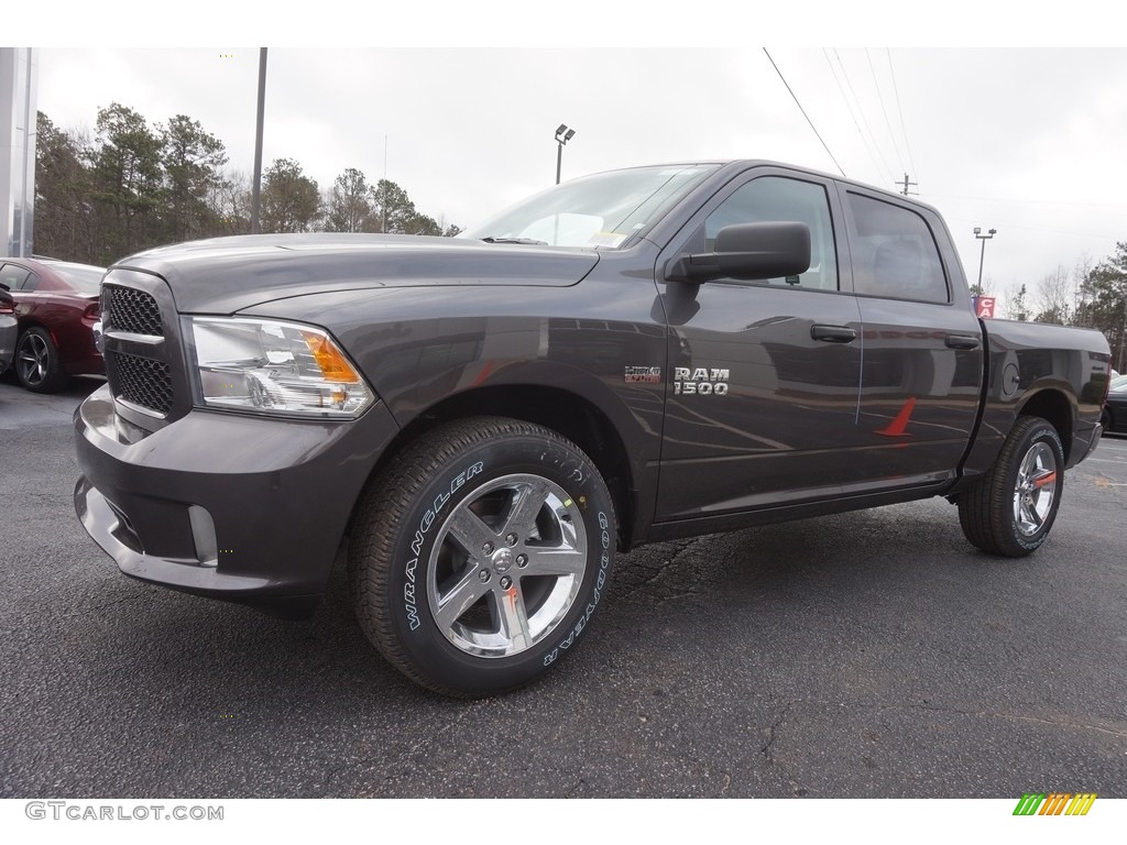 2017 1500 Express Crew Cab - Granite Crystal Metallic / Black/Diesel Gray photo #3